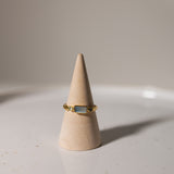 Labradorit Peridot Ring