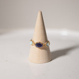 Blau Quarz - Blauer Topas - Amazonit Ring