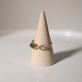 Blau Quarz - Blauer Topas - Amazonit Ring