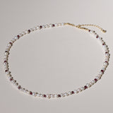 Granat und Perlen Kette