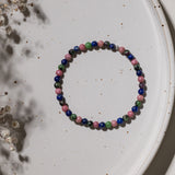 Lapislazuli Rhodonit und Rubin Armband