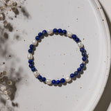 Lapislazuli Perlen Armband