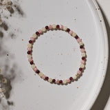 Granat Rhodochrosit Orangen Calcit Armband