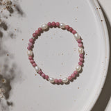 Rhodonit Perlen Armband