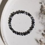 Schneeflockenobsidian Armband