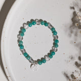 Amazonit Bergkristall Armband