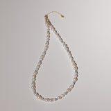 Aquamarin Perlen Kette