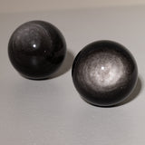 Silber-Obsidian Kugel