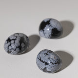 Schneeflockenobsidian Trommelstein