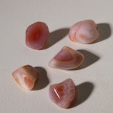 Aprikosenachat Trommelstein