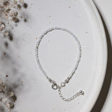 Chalcedon Bergkristall Jadeit Armband