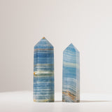 Blue Onyx Calcit Spitze