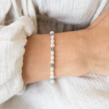 Aquamarin Perlen Armband