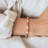 Rhodonit Perlen Armband