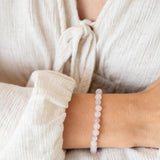 Rosenquarz Kunzit Armband