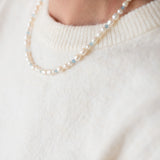 Aquamarin Perlen Kette